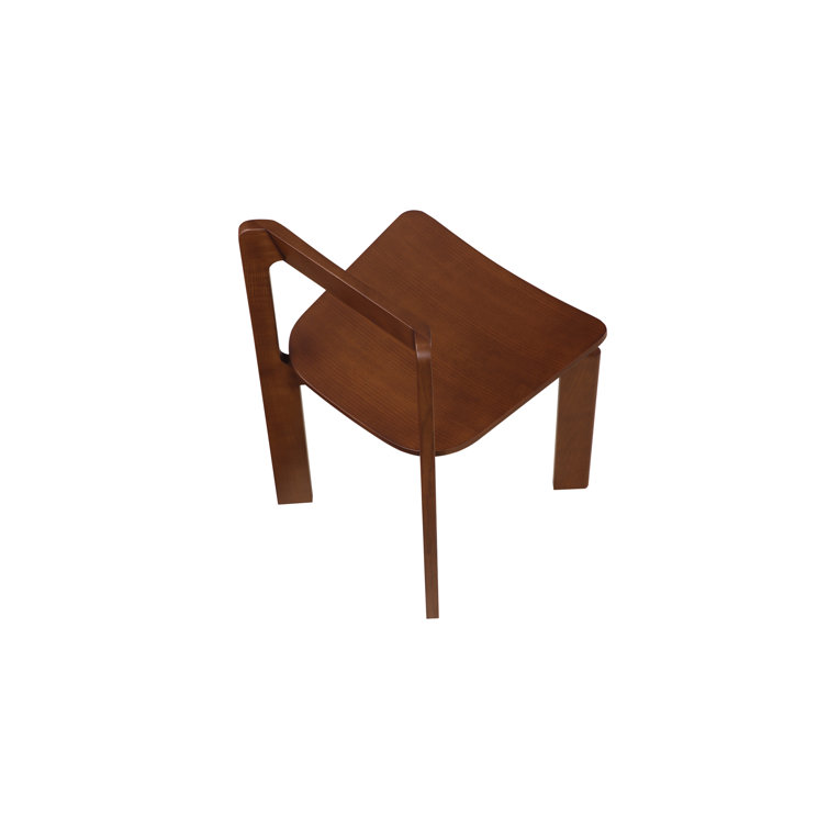 Leola Brown Ash Low Back Side Chair Set