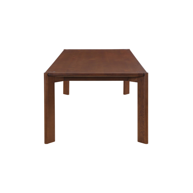 Leola 96'' Brown Solid Wood Rectangular Dining Table