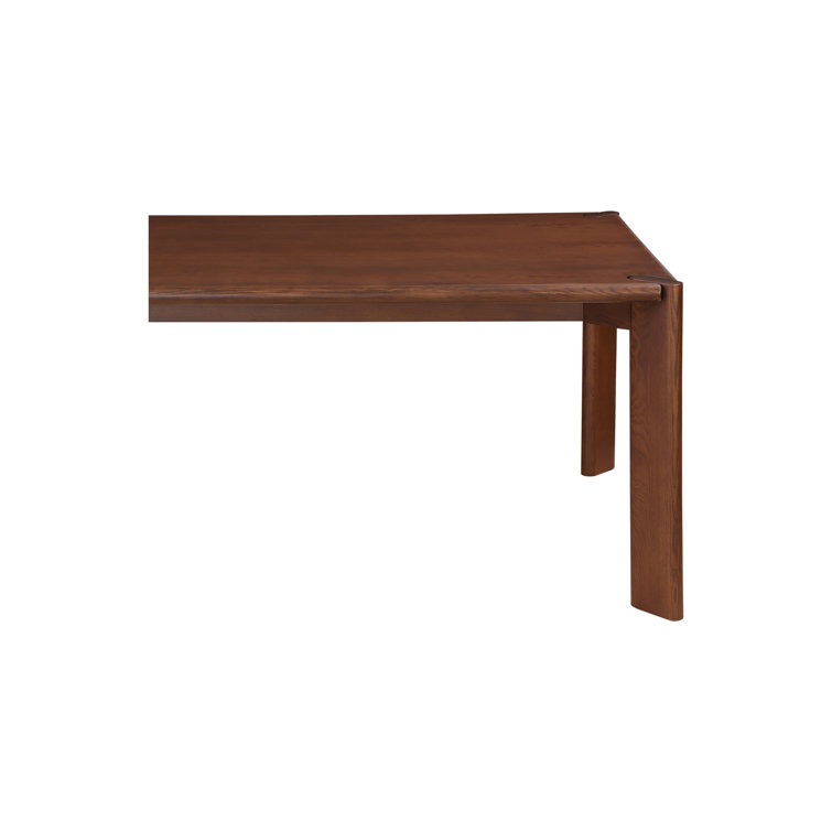 Leola 96'' Brown Solid Wood Rectangular Dining Table
