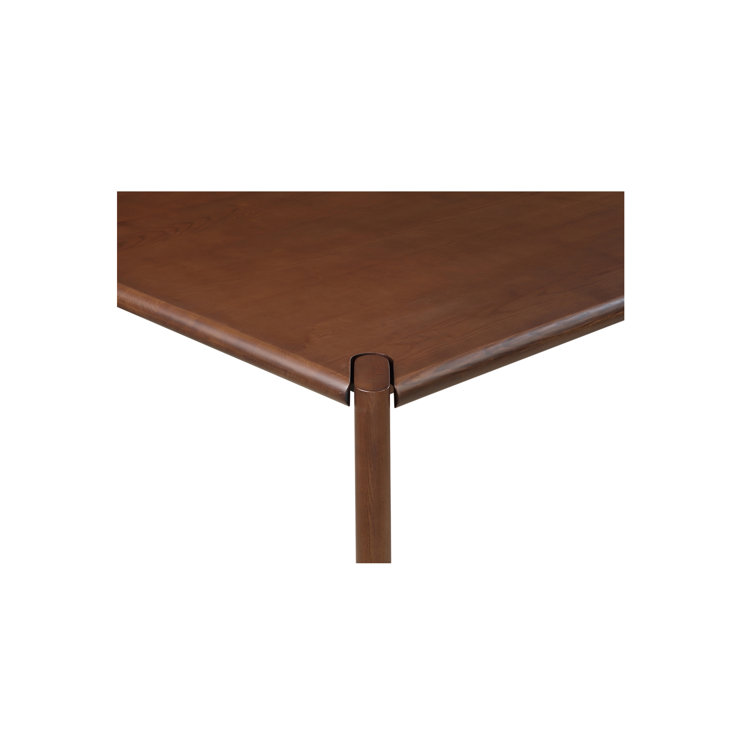 Leola 96'' Brown Solid Wood Rectangular Dining Table