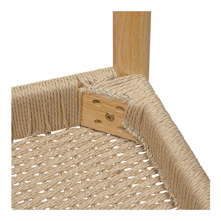 Natural Oak and Cane Arched Back Dining Chair Set