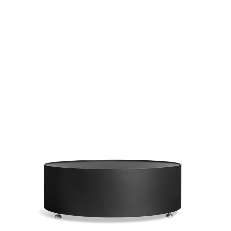 Large Black Steel Free-standing Fire Pit