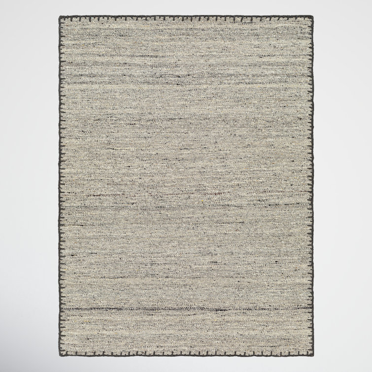 Jayde Gray Wool Flatweave 9' x 12' Area Rug