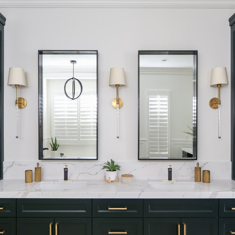 Matte Black and Gold Stainless Steel Single Handle Bathroom Faucet