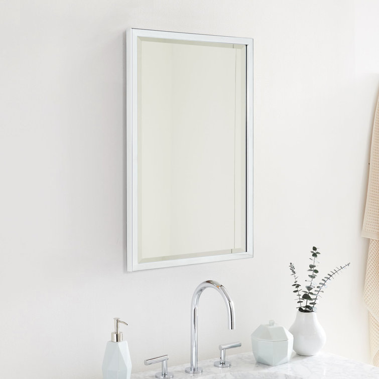 Haddison Chrome 24" x 16" Recessed Medicine Cabinet with Mirror