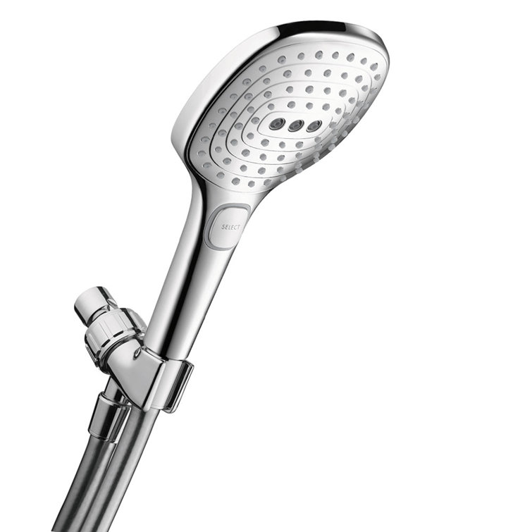 Chrome Adjustable Height Square Handheld Shower Head