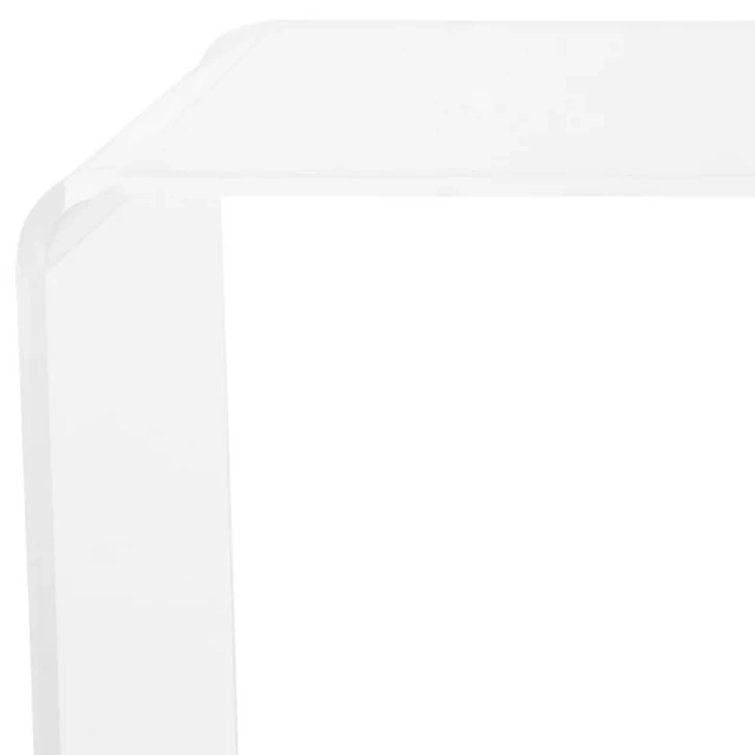 Addis 35'' Clear Acrylic Rectangular Coffee Table