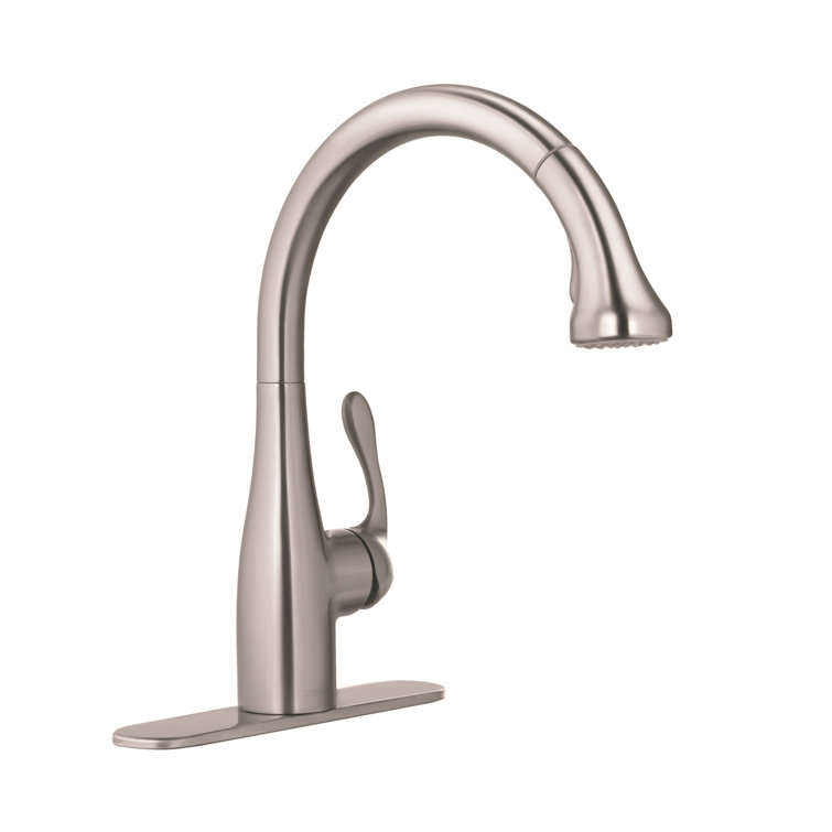 Stainless Steel Modern Pull-Out Spray Kitchen Faucet