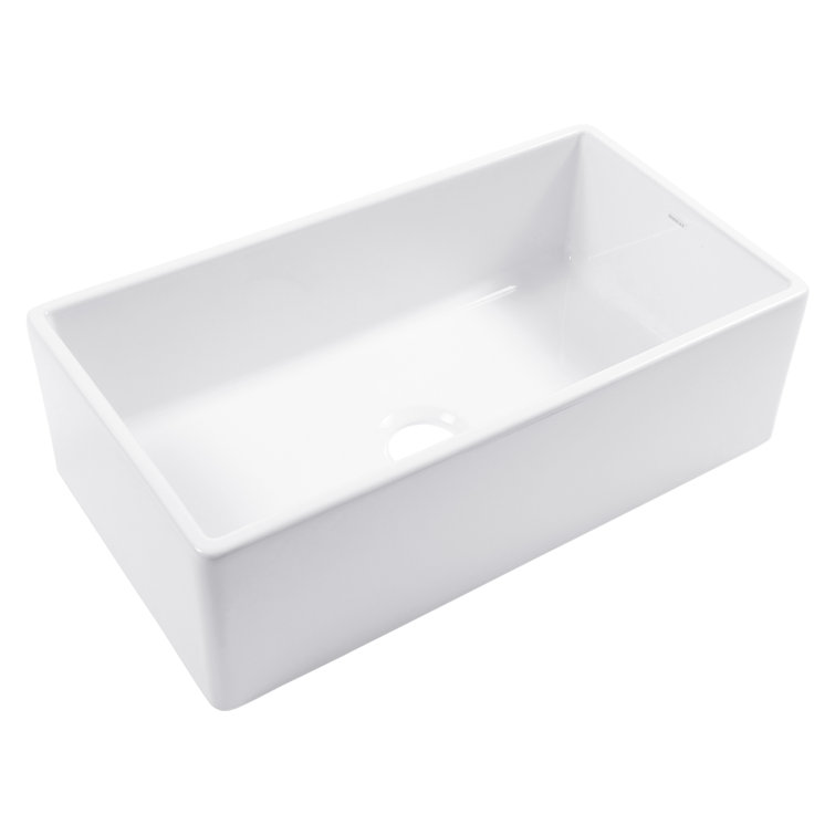 Austen Crisp White Fireclay Farmhouse Apron Kitchen Sink