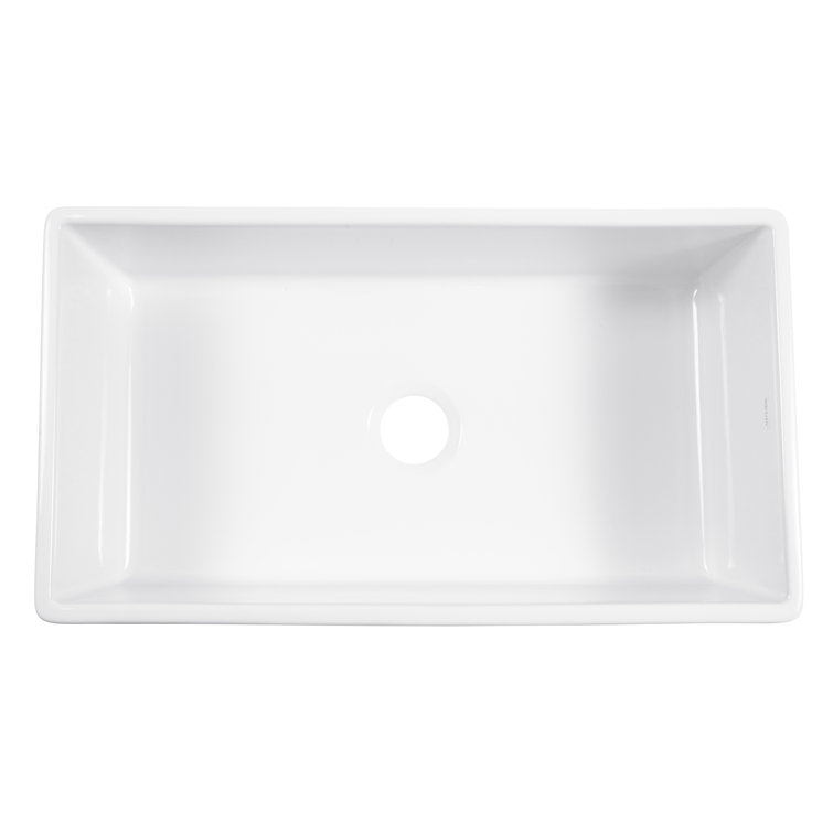 Austen Crisp White Fireclay Farmhouse Apron Kitchen Sink