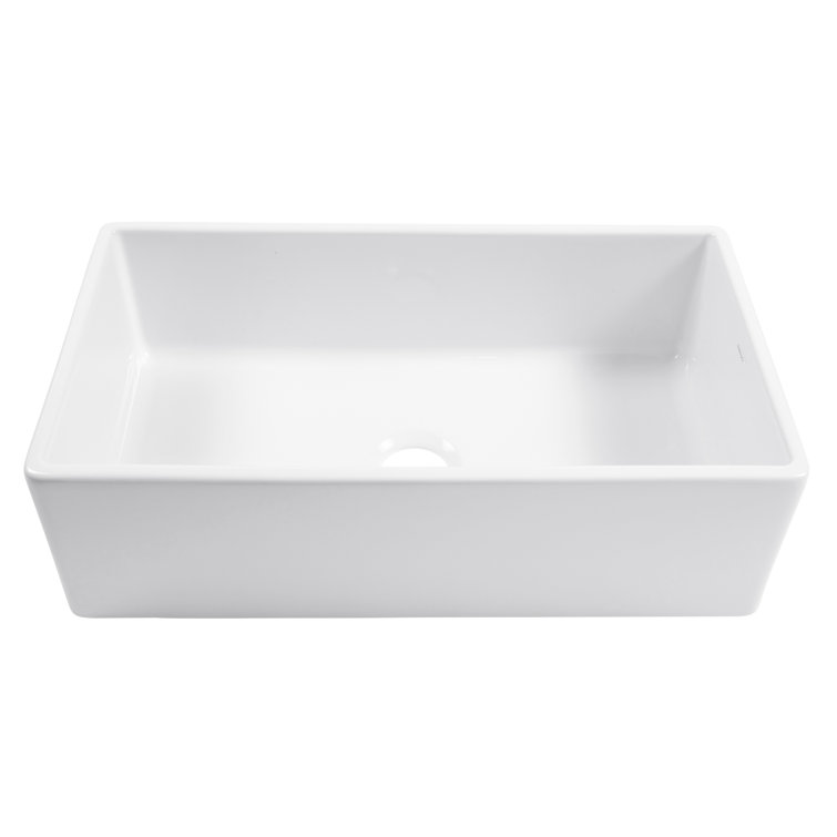 Austen Crisp White Fireclay Farmhouse Apron Kitchen Sink