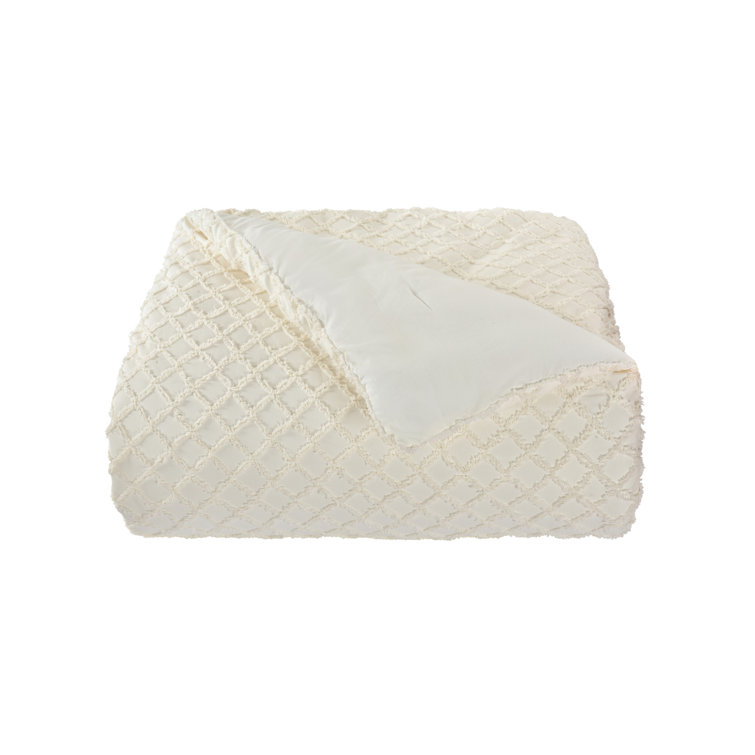 Lilith Cream Full Reversible Comforter Set with Shams