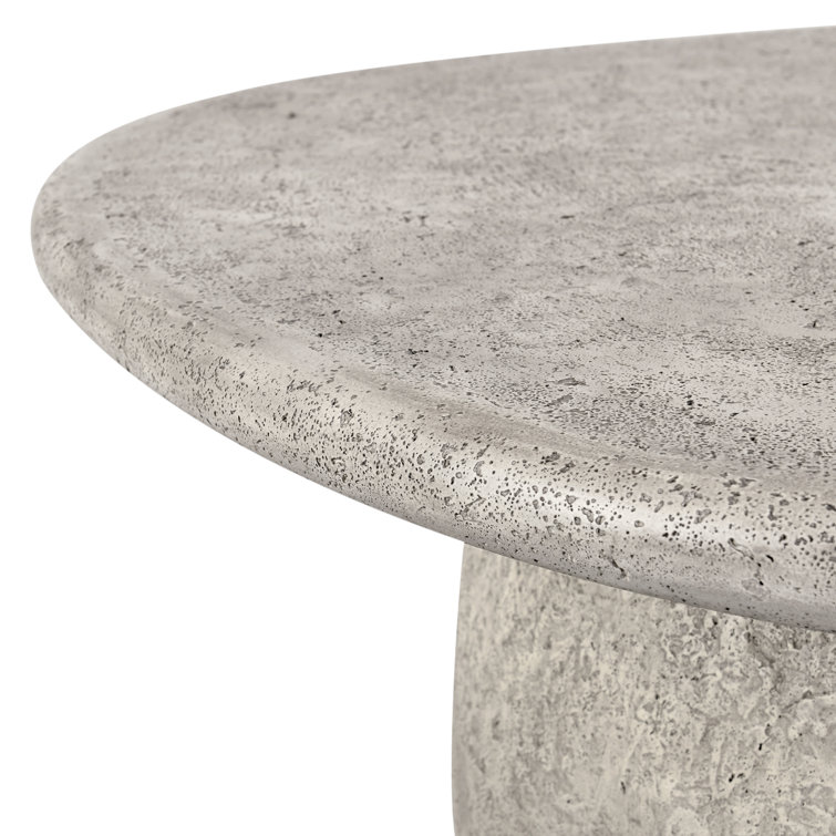 Ilya 42'' Gray Concrete Outdoor Coffee Table