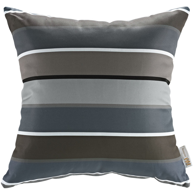 Modway Vibrant Stripe 17.5" Square Outdoor/Indoor Throw Pillow