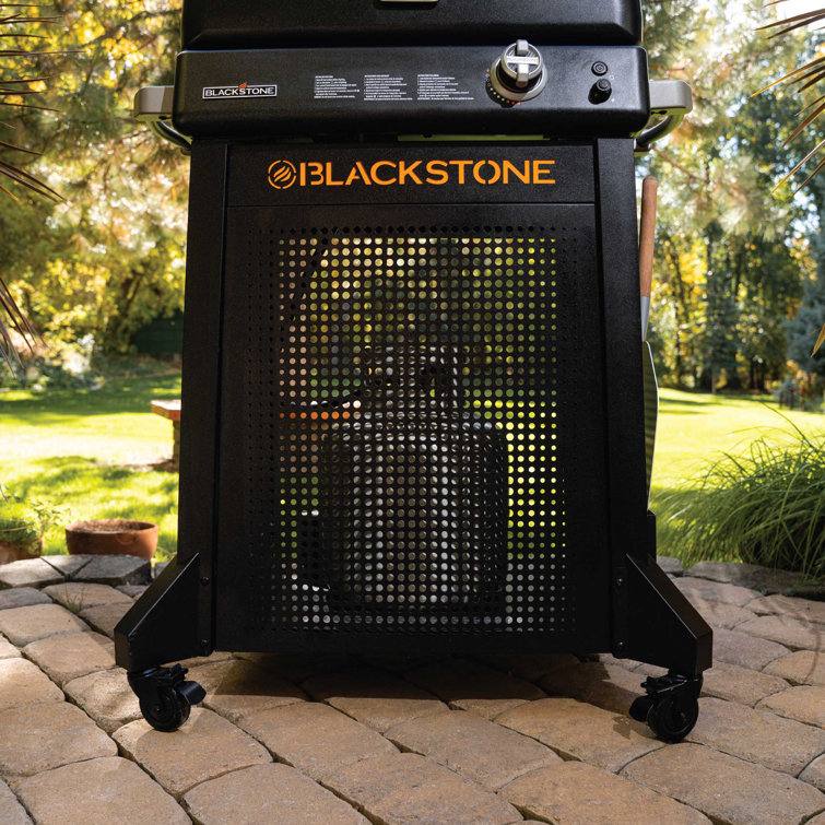 Black Outdoor Gas Pizza Oven with Stand