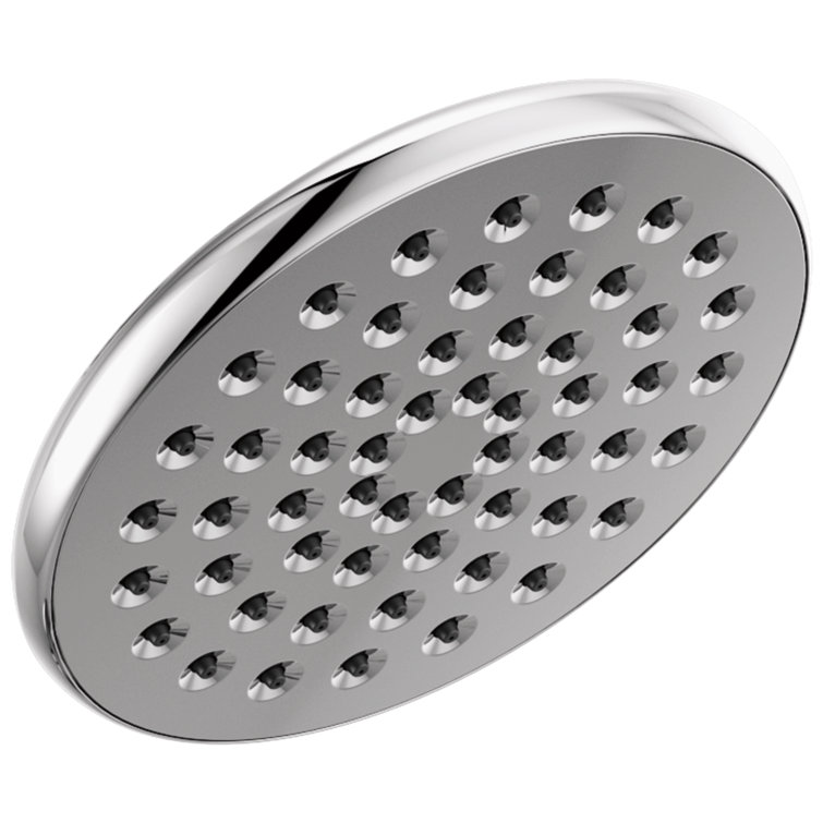 Chrome 6-Inch Modern Rain Shower Head