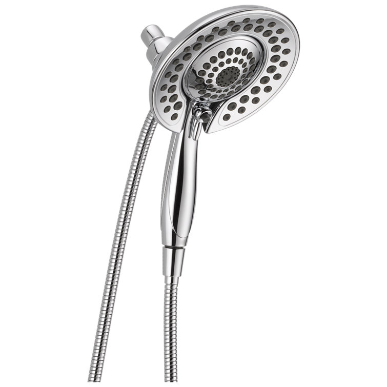 Chrome Dual-Function Handheld and Wall Mounted Shower Head