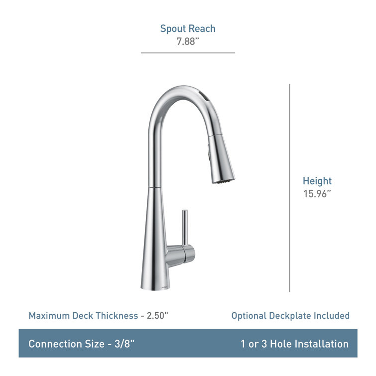 Stainless Steel Touchless Pull-Down Kitchen Faucet with Spray
