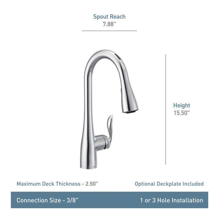 Oil Rubbed Bronze Smart Kitchen Faucet with Pull-Out Spray