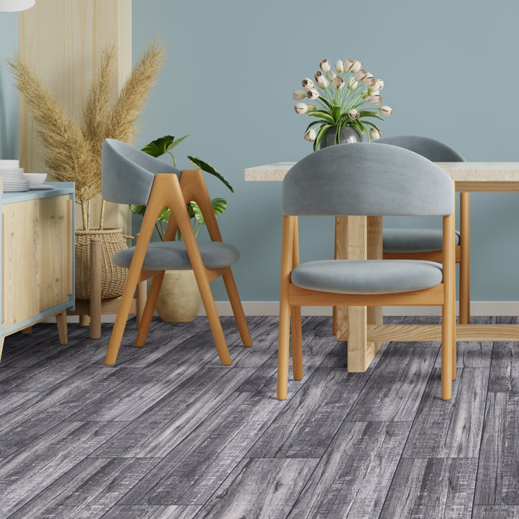 Belmond Mercury 8" x 40" Matte Gray Ceramic Floor and Wall Tile