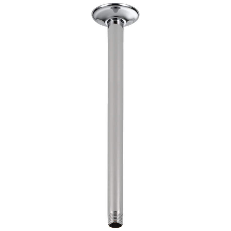 14-Inch Chrome Ceiling Mount Shower Arm with Ball Joint