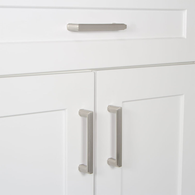 4" Satin Nickel Straight Bar Pull with Mounting Hardware