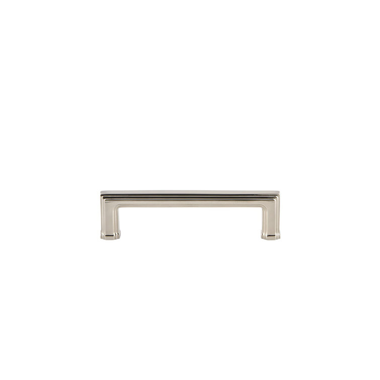Polished Nickel Traditional Bar Handle Pull with Mounting Hardware