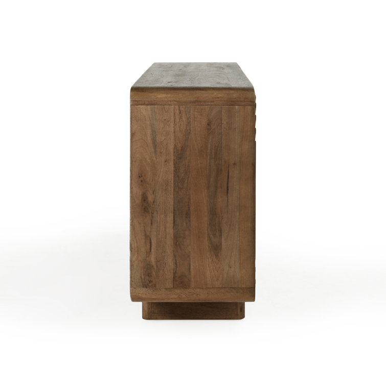 Holmes 78'' Brown Mango Wood Art Deco Sideboard