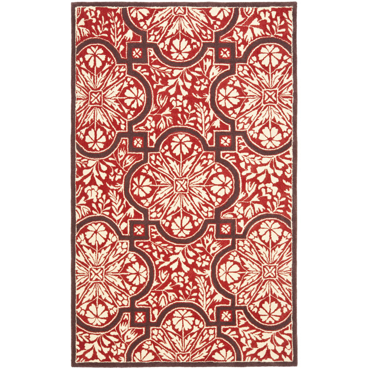 Elegant Hand-Tufted Rectangular Blue Wool Area Rug, 8' x 10'