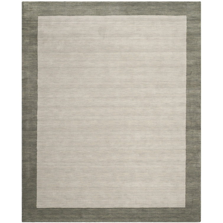 Handmade Gray Wool Rectangular Area Rug 27'' x 144''