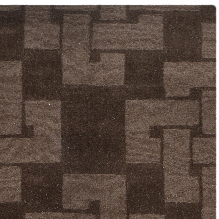 Chocolate Truffle 8' x 10' Handmade Tufted Wool Rug