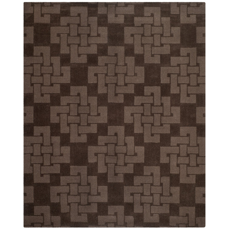 Chocolate Truffle 8' x 10' Handmade Tufted Wool Rug