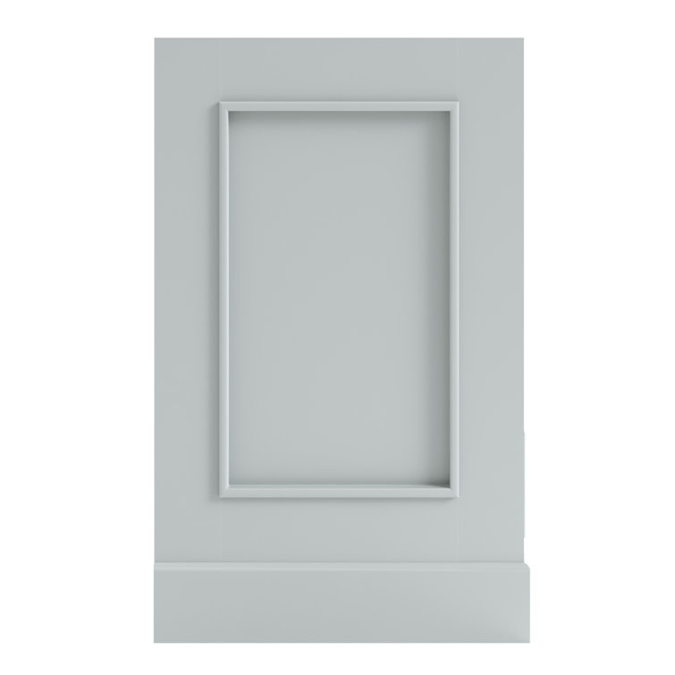 Stafford 73" Grey Double Freestanding Vanity Cabinet with Satin Brass Hardware