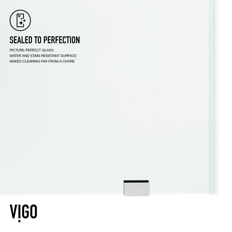 Elan 76" High x 60" Wide Frameless Sliding Shower Door in Chrome