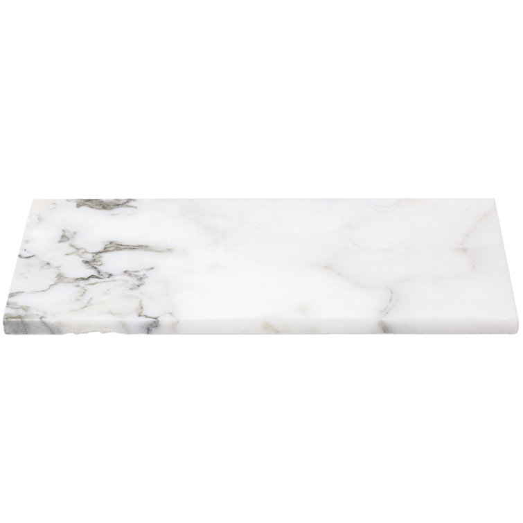Calacatta 6" x 12" Glossy Marble Look Subway Tile