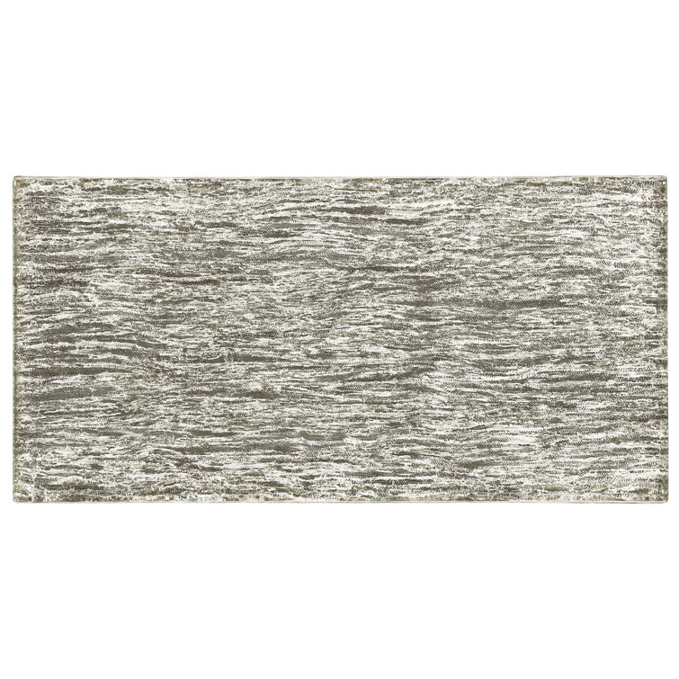 Salvatore Polished Gold Glass Subway Wall Tile 4-in x 8-in