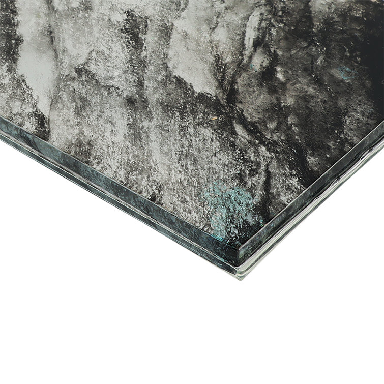 Astral Polished Black Glass Rectangular Wall Tile