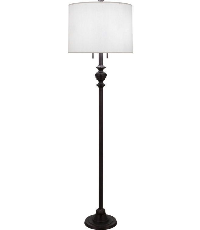 Arthur 65'' Bronze Metal Floor Lamp with Fabric Shade