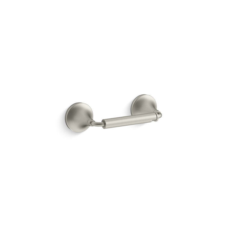 Brushed Nickel Pivoting Toilet Paper Holder