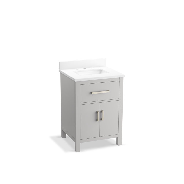 Kresla 24" Atmos Grey Bathroom Vanity with Quartz Top