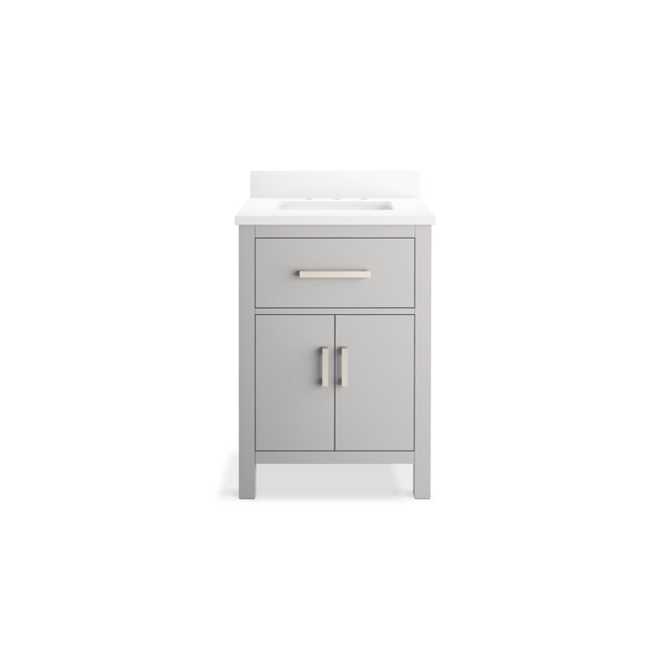 Kresla 24" Atmos Grey Bathroom Vanity with Quartz Top
