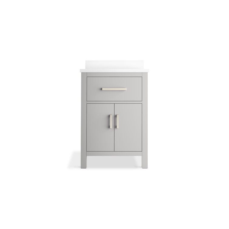 Kresla 24" Atmos Grey Bathroom Vanity with Quartz Top