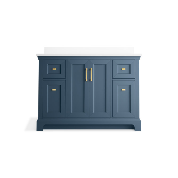 Charlemont 48" Tidal Blue Bathroom Vanity with Quartz Top