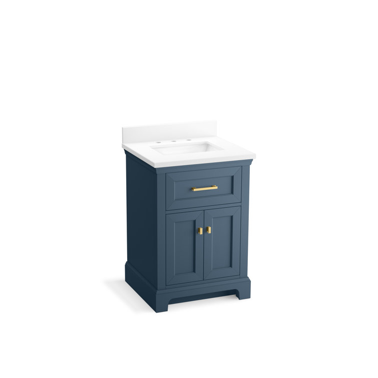 Charlemont 24" Tidal Blue Bathroom Vanity with Quartz Top