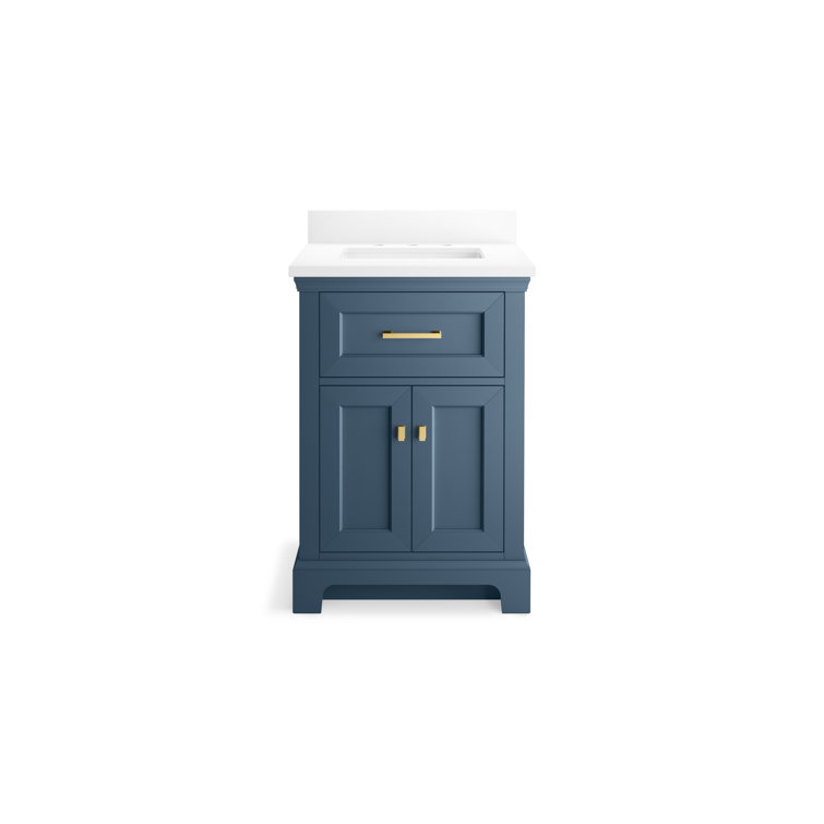 Charlemont 24" Tidal Blue Bathroom Vanity with Quartz Top