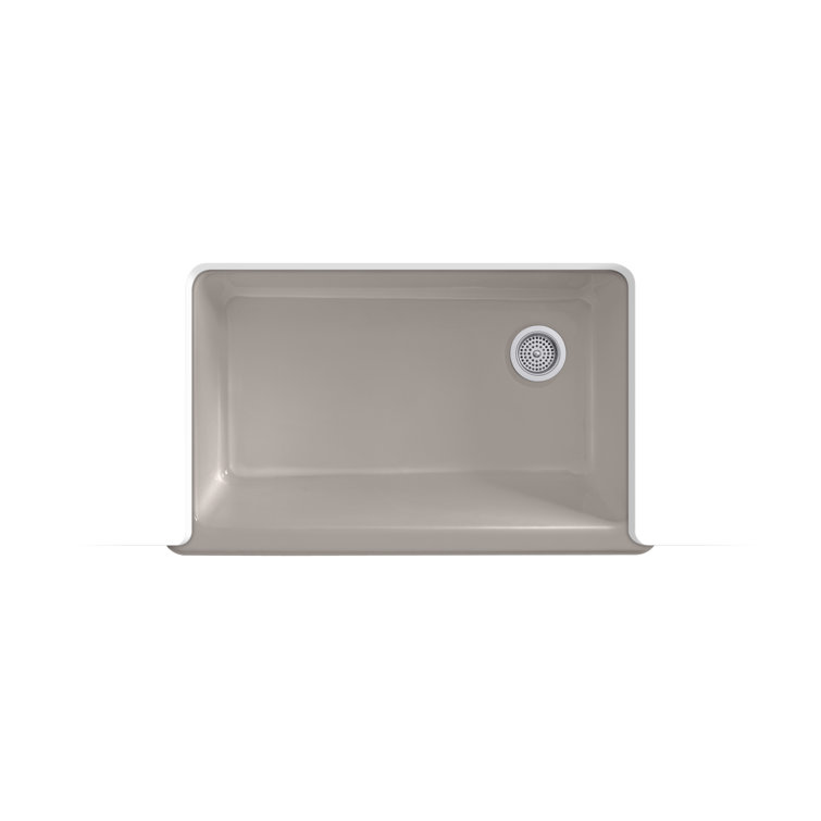 Truffle Cast Iron Farmhouse Single-Bowl Kitchen Sink