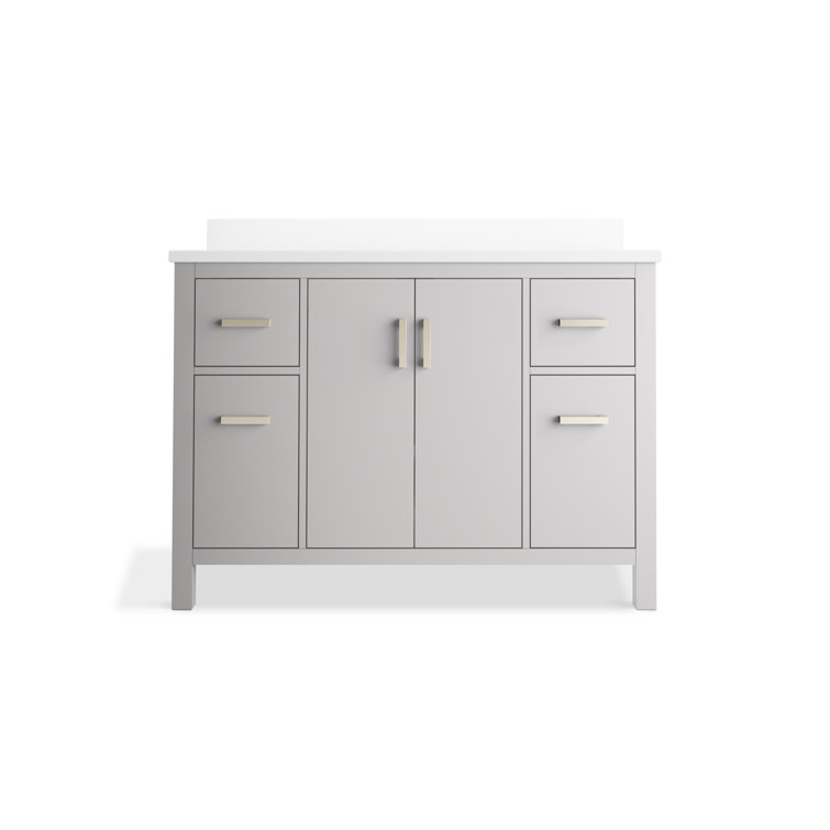 Kresla 48" Atmos Grey Freestanding Bathroom Vanity with Quartz Top
