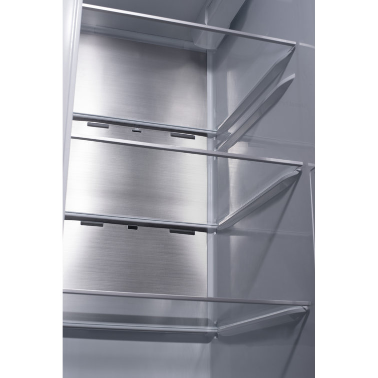 Black Stainless Steel 27 cu. ft. Smart Side-by-Side Refrigerator with InstaView and Craft Ice