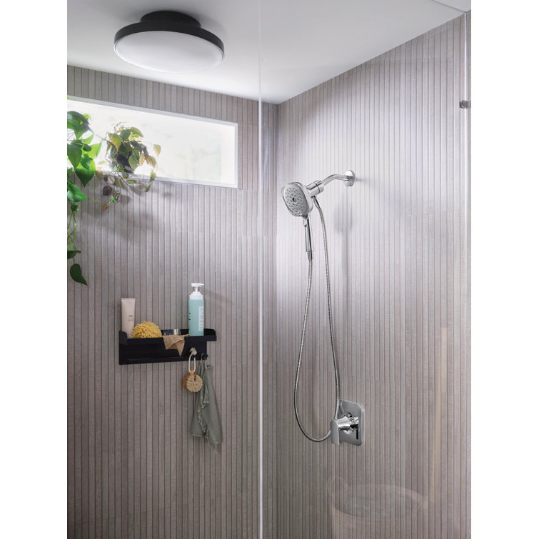 Chrome 5-Inch Dial Handheld Shower Head with Magnetix