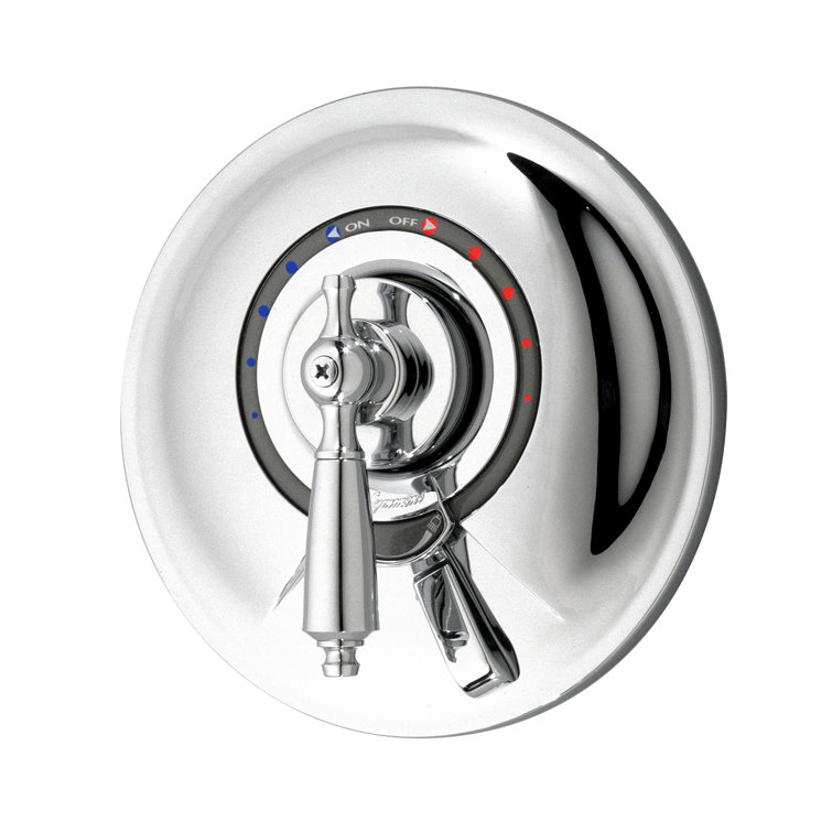 Allura Polished Chrome Single-Lever Wall-Mounted Shower Trim Kit